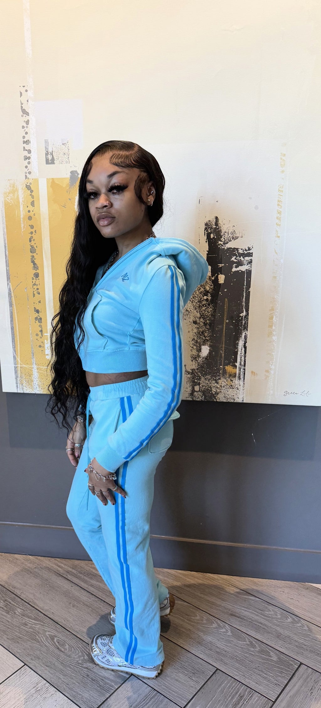 Mimizzly Blue Flare Pants