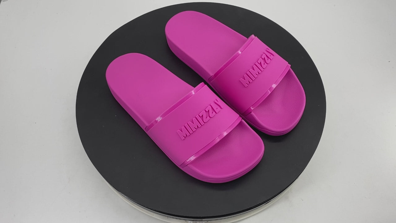Mimizzly Pink Rubber Slides